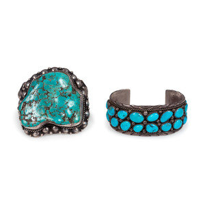 Navajo Silver and Turquoise Cuff 351846