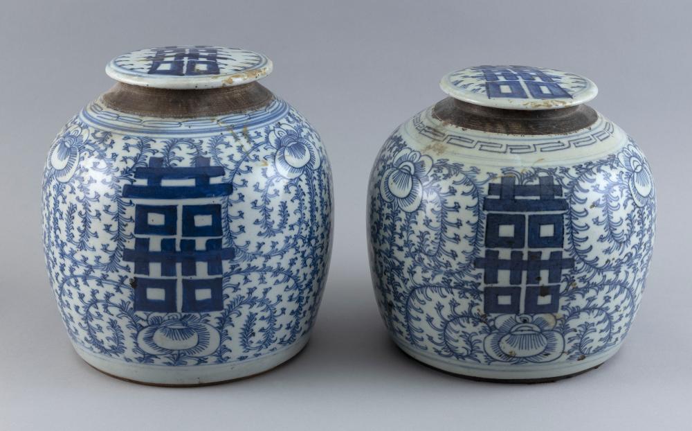 PAIR OF CHINESE BLUE AND WHITE 35184f
