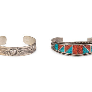 Navajo and Zuni Silver Cuff Bracelets
mid
