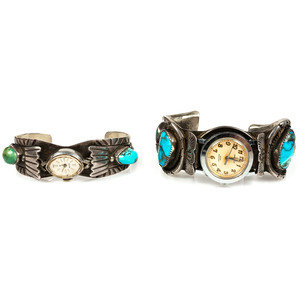 Navajo Silver and Turquoise Cuff 3518a8