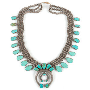 Navajo Silver and Turquoise Squash 3518bd