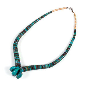 Pueblo Rolled Turquoise Necklace
third