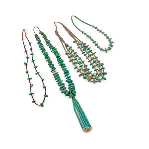 Pueblo Style Turquoise Tab Necklaces third 3518ef