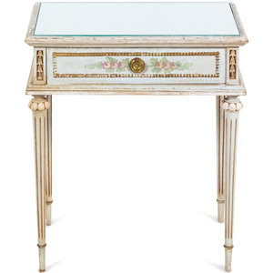 A Louis XVI Style Painted Side