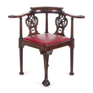 A George III Style Mahogany Corner