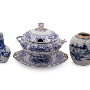 Three Blue and White Porcelain 351949