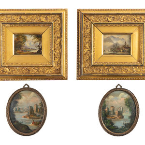 Four Italian Landscape Miniatures LATE 35195e