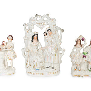 Three Staffordshire Figural Groups
19TH