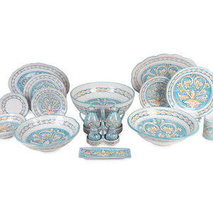 A 94-Piece Italian Glazed Ceramic Dinner