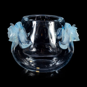 A Lalique Orchidee Vase Second 34f2ce