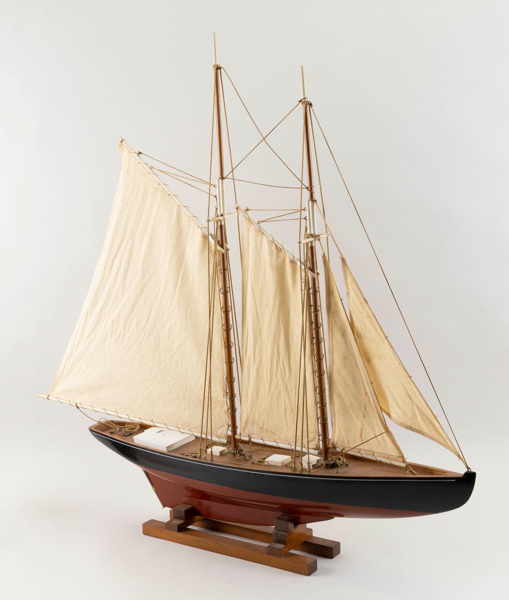 POND MODEL STYLE TWO MASTED SCHOONER 34f320