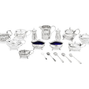 A Group of Twelve Silver Serving