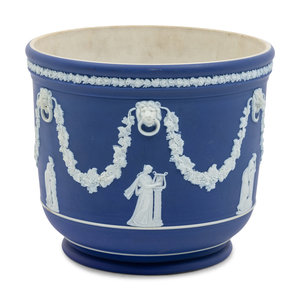 A Wedgwood Jasperware Cache Pot
with