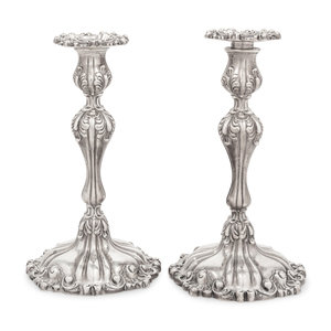 A Pair of American Silver Candlesticks
Black,