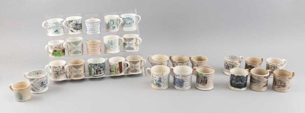 TWENTY-NINE ENGLISH POTTERY CHILD’S