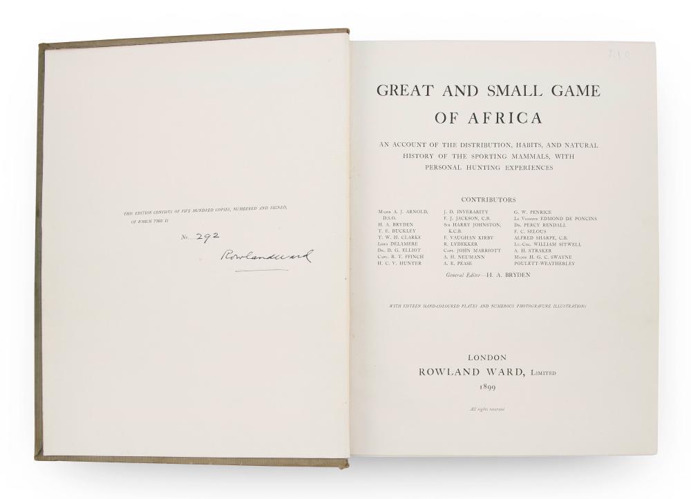 RARE BOOK GREAT AND SMALL GAME 34f40c