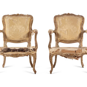 A Pair of Louis XV Parcel Gilt 34f428