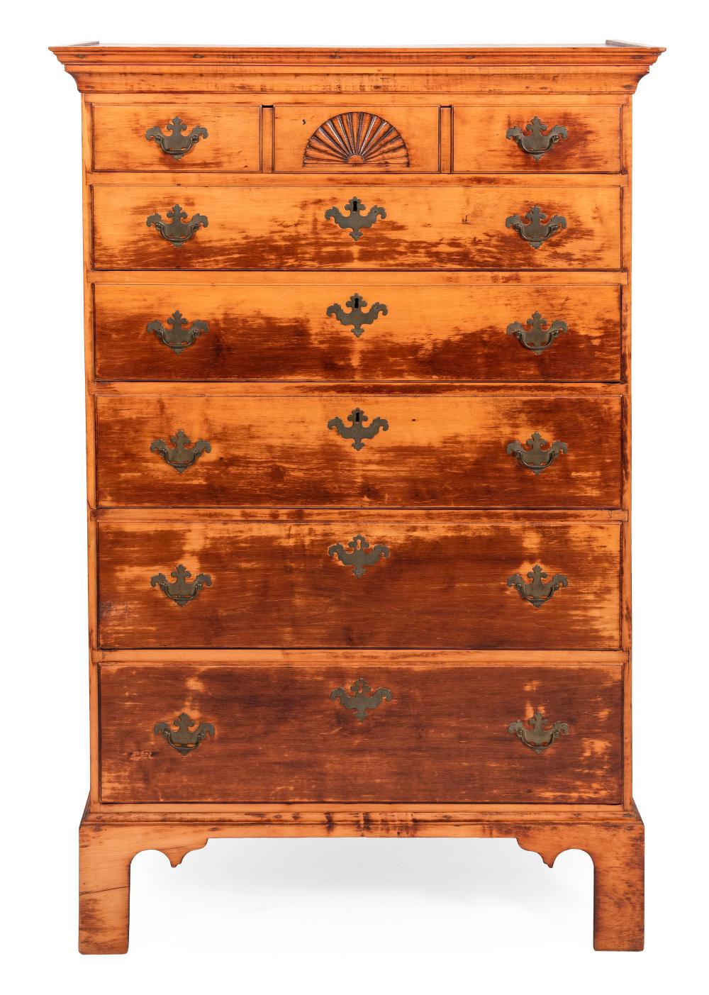 CHIPPENDALE TALL CHEST RHODE ISLAND  34f433