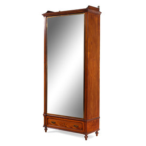 A Miroir Brot Mahogany and Brass