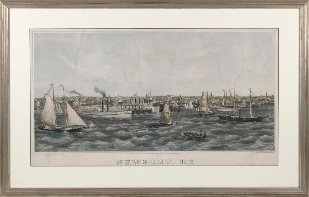 RARE LITHOGRAPH NEWPORT R I  34f48a