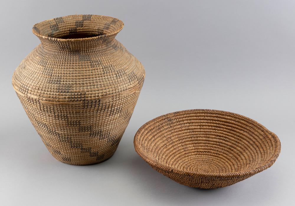 TWO LARGE NATIVE AMERICAN COIL