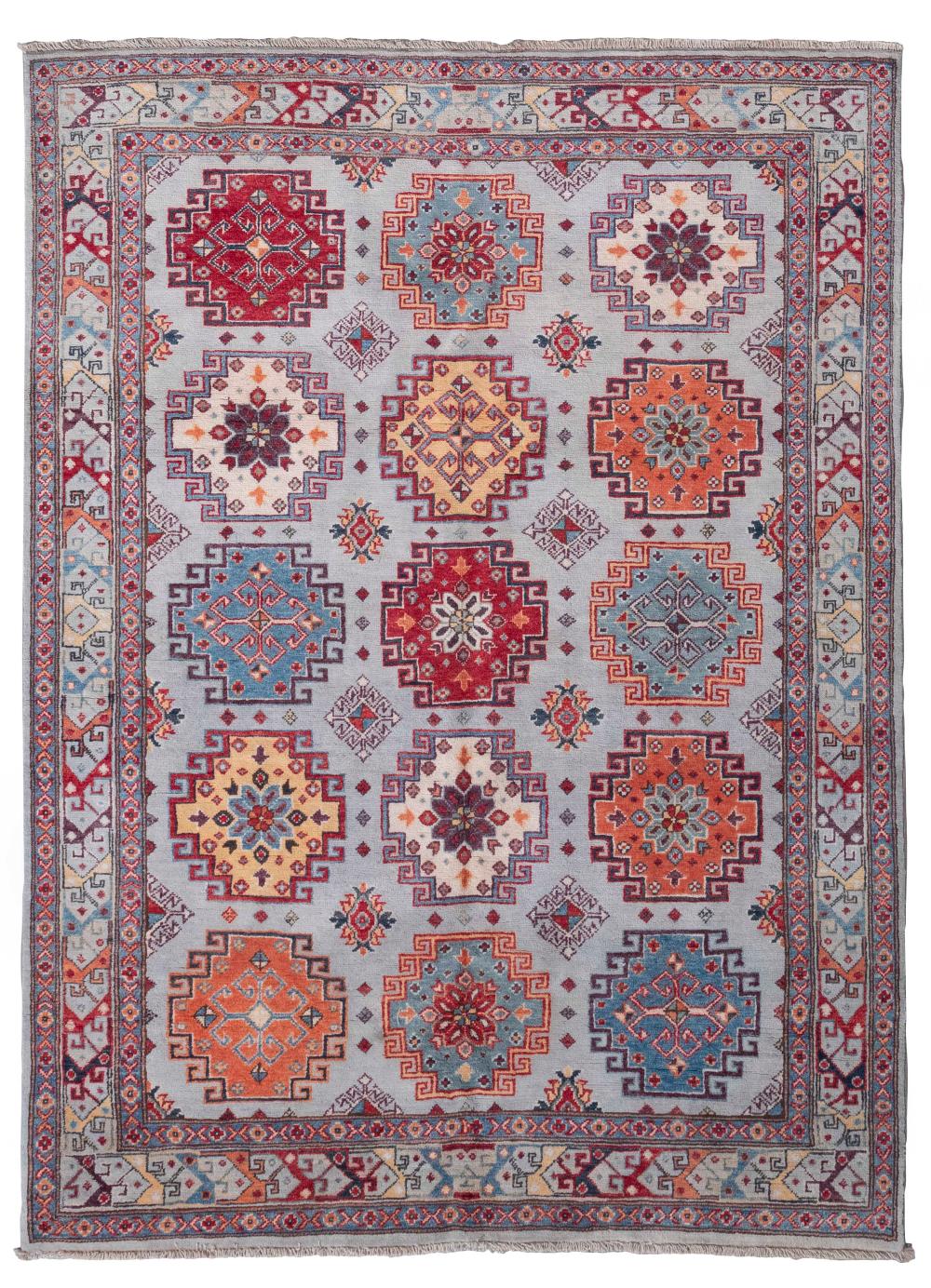 KAZAK DESIGN RUG: 5’6” X 7’1”