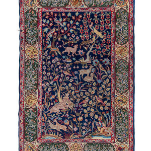 A Tabriz or Qum Wool Rug Second 34f5cf