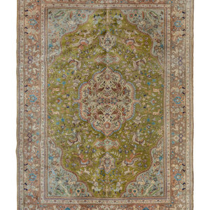 A Persian Wool Pictorial Rug
20th