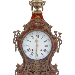 A Louis XV Painted Tôle Bracket Clock