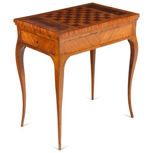 A Louis XV Kingwood Tric-Trac Table
Late
