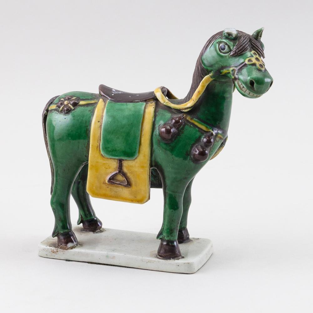 CHINESE SANCAI GLAZE POTTERY HORSE 34f691