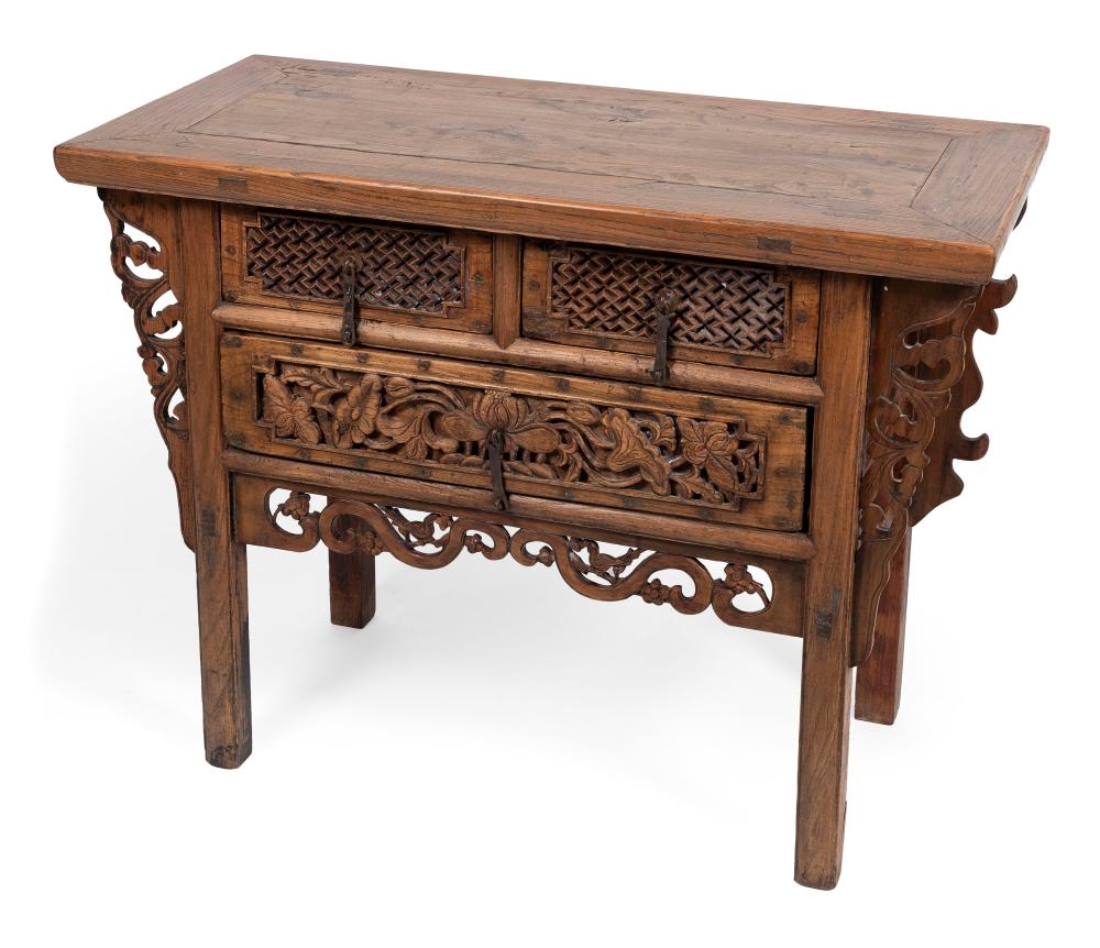 CHINESE ELMWOOD ALTAR TABLE EARLY