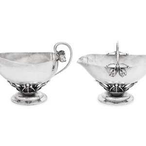 A Georg Jensen Silver Creamer and