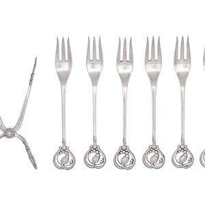 A Set of Six Georg Jensen Silver 34f79c