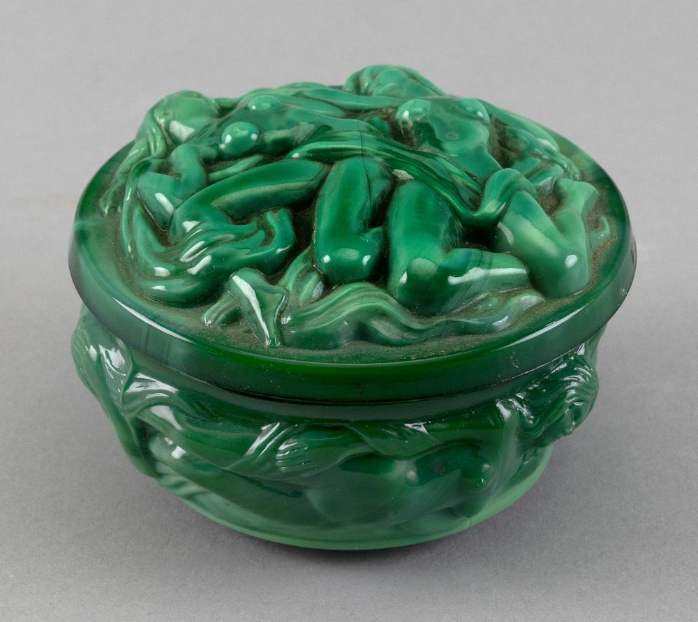 MALACHITE GLASS COVERED DRESSER 34f7c4