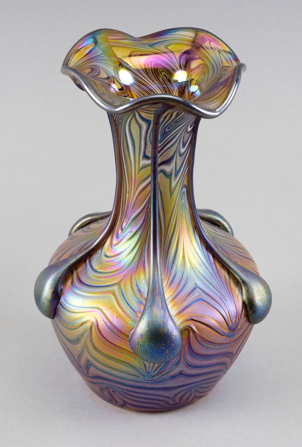CONTEMPORARY ART GLASS VASE HEIGHT 34f7d2