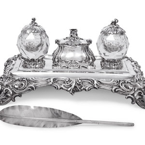 A Victorian Silver and Cut Glass