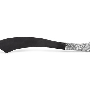 A Victorian Silver and Ebony Scimitar Form 34f808