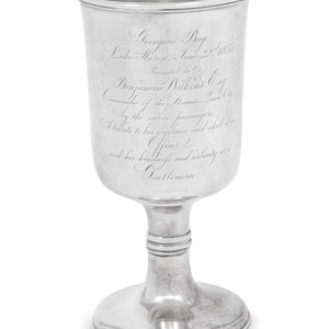 An American Silver Presentation Chalice
William