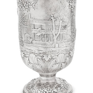 A Rare S Kirk Son Silver Vase Baltimore  34f83d