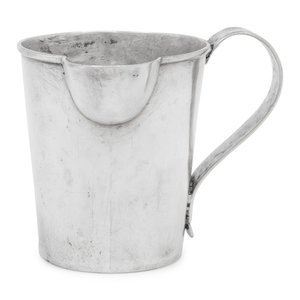 A Silver Creamer
Likely American,