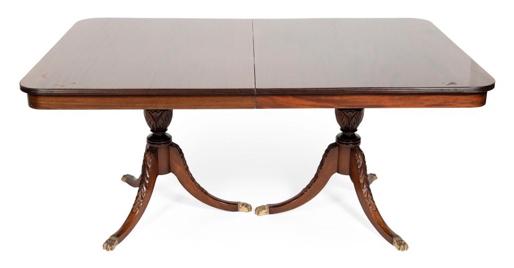 DOUBLE PEDESTAL DINING TABLE 20TH 34f887