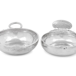 Two French Silver Wine Tasters Maker s 34f89b