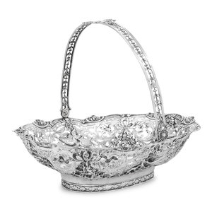 A German Silver Centerpiece Basket Early 34f8a8