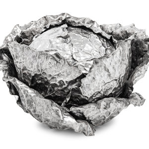 A Buccellati Silver Cabbage Form