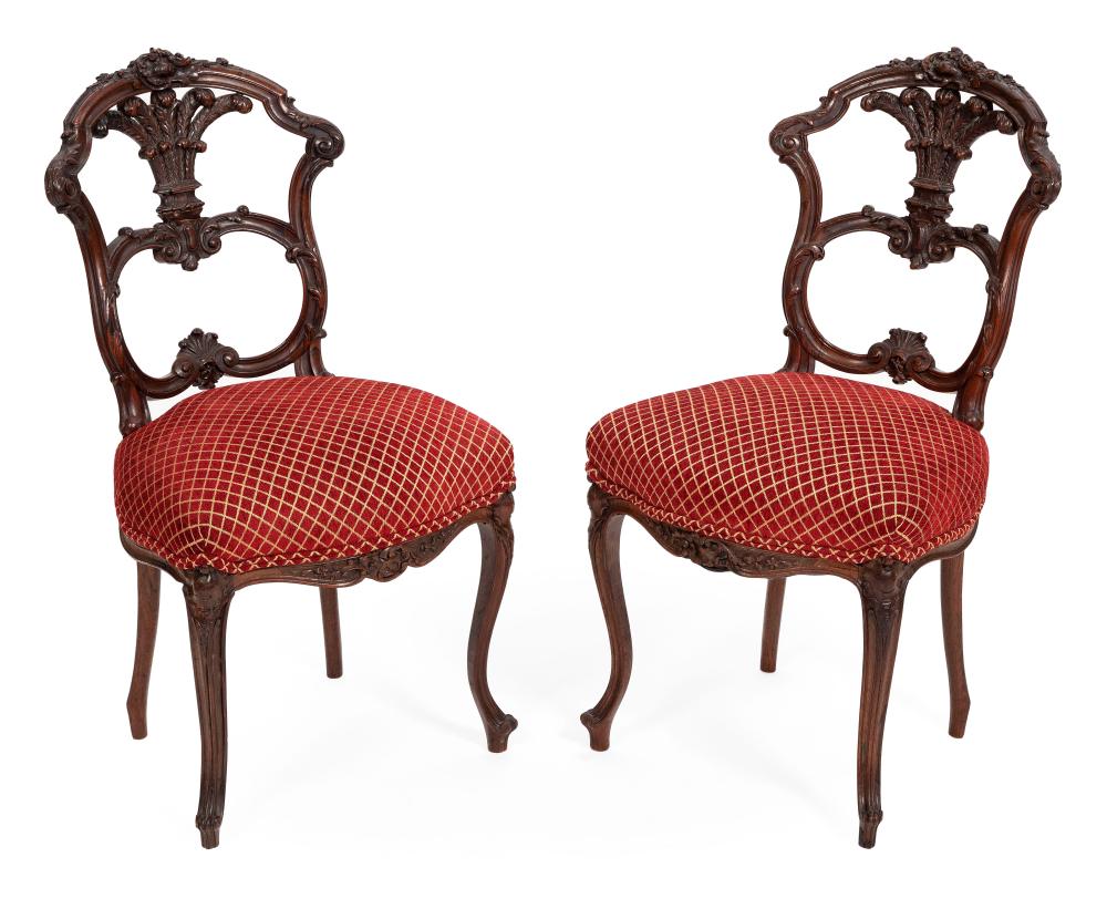 PAIR OF ENGLISH VICTORIAN SIDE