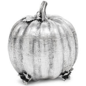 A Buccellati Silver Pumpkin Form