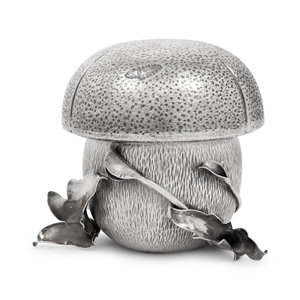 A Buccellati Silver Covered Mushroom