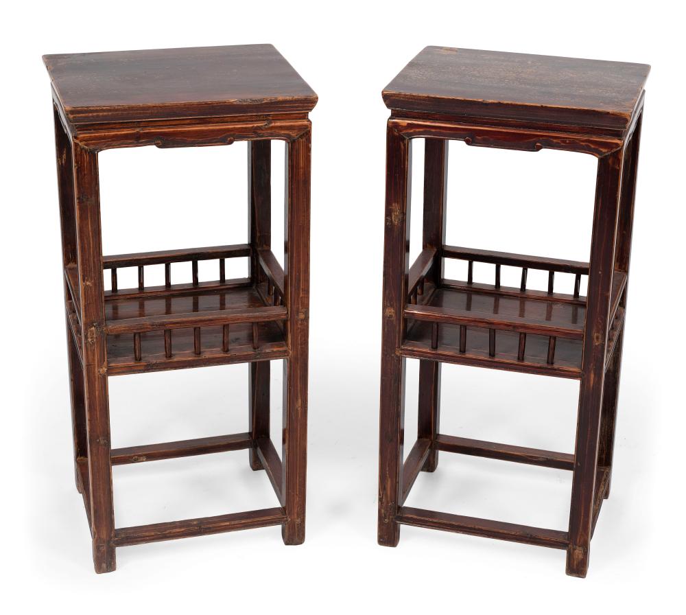 PAIR OF CHINESE HARDWOOD STANDS 34f8ed