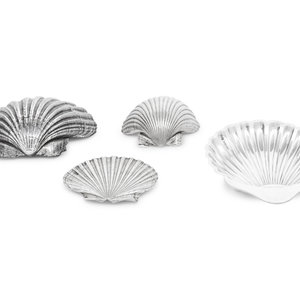 Two Mexican Silver Scallop-Form